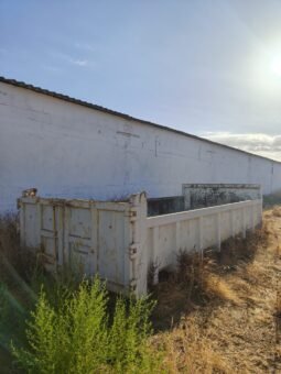 Caja bañera metálica para camión de gancho / Puerta trasera abatible