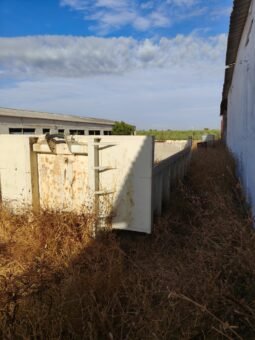 Caja bañera metálica para camión de gancho / Puerta trasera abatible